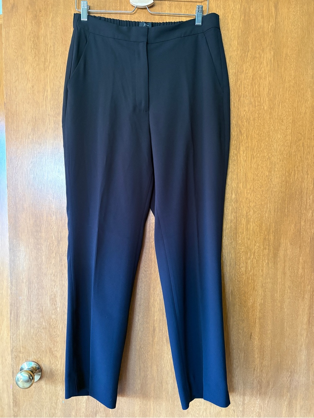 J.Crew Full-length easy pant in 365 crepe, Black, 12